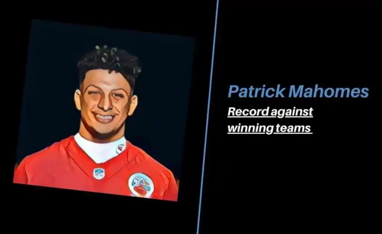 Patrick Mahomes record against winning teams