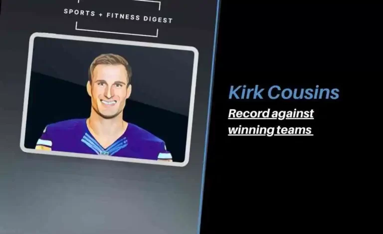 Kirk Cousins record vs winning teams