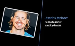 Justin Herbert record vs winning teams