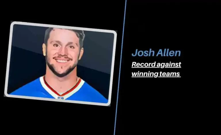 Josh Allen record against winning teams