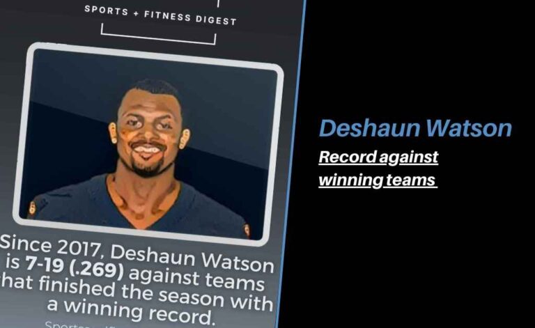 Deshaun Watson record against winning teams