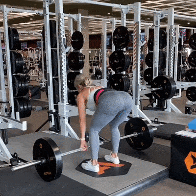 Glutes Barbell Russian Deadlifts