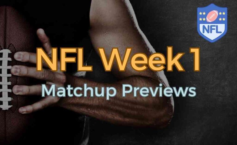 NFL Week 1 Matchups